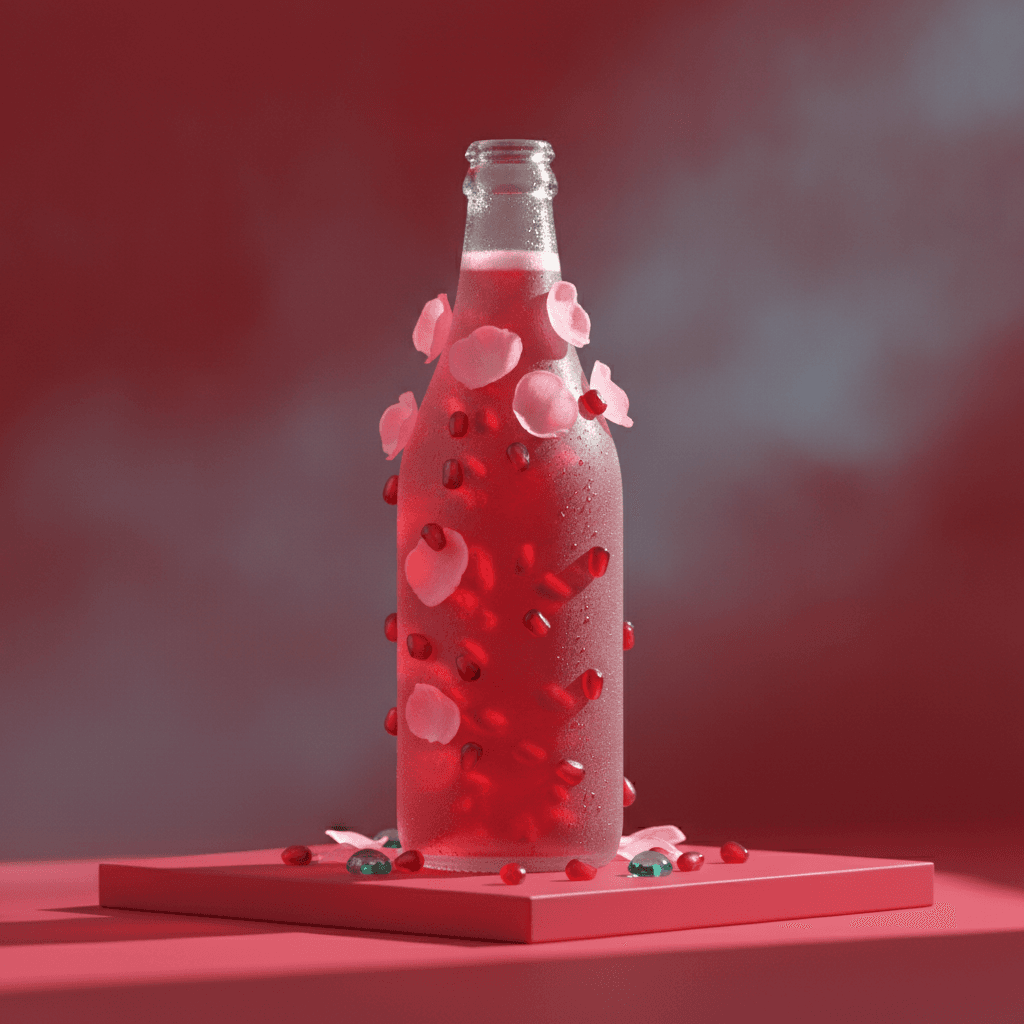 Pomegranate Rose Fizz